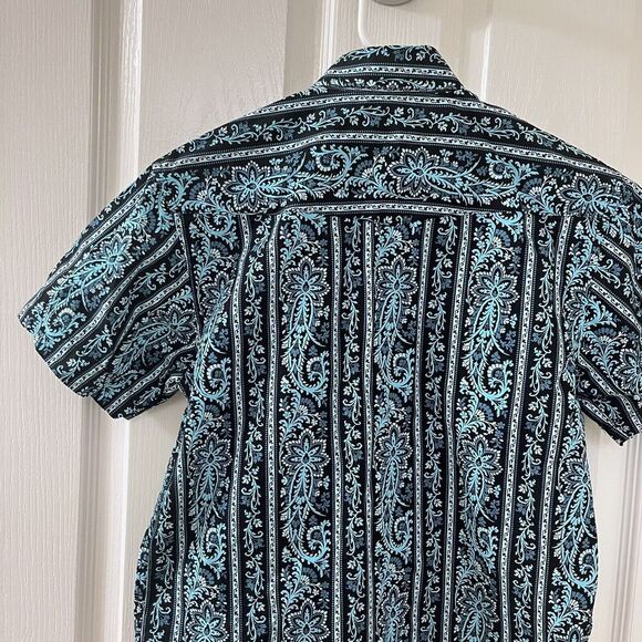 Panhandle Select Western Pearl Snap Short Sleeve Shirt Top Boys Size M 10 - Picture 10 of 13